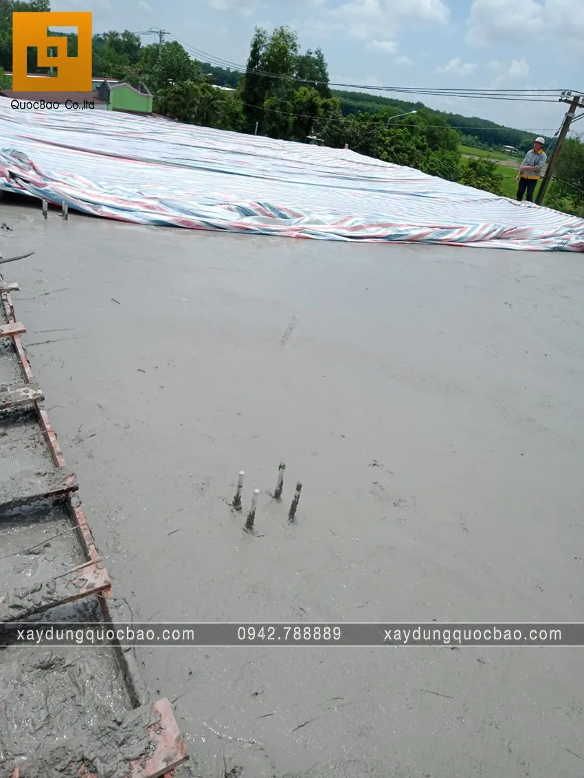 Hình ảnh thi công phần móng quán cà phê sân vườn. Ảnh 53