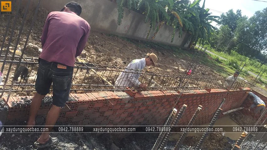 Thi công phần móng quán cà phê. Ảnh 15