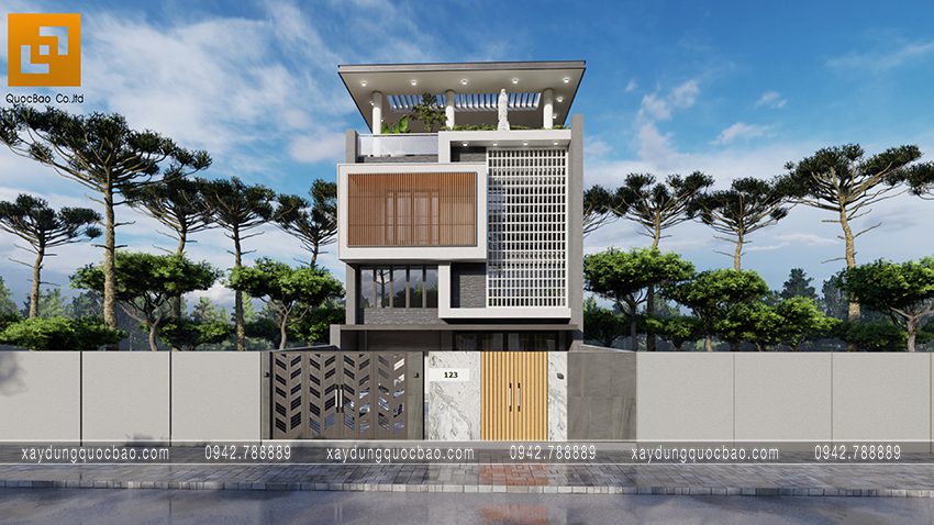 Biệt thự hiện đại 4 tầng gia đình anh Phong – Trảng Bom