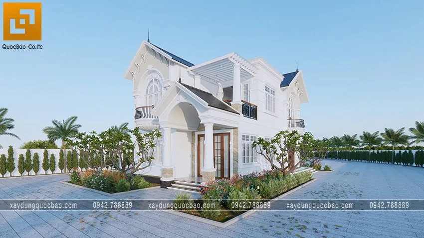 Top 299+ mẫu nhà đẹp được yêu thích nhất năm 2026 31 Thiết kế biệt thự 2 tầng mái thái gia đình anh Bình tại Biên Hòa
