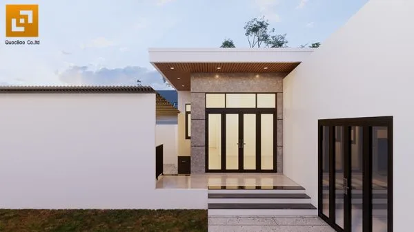 Thiết kế nhà 1 tầng với diện tích nhỏ đẹp - hiện đại