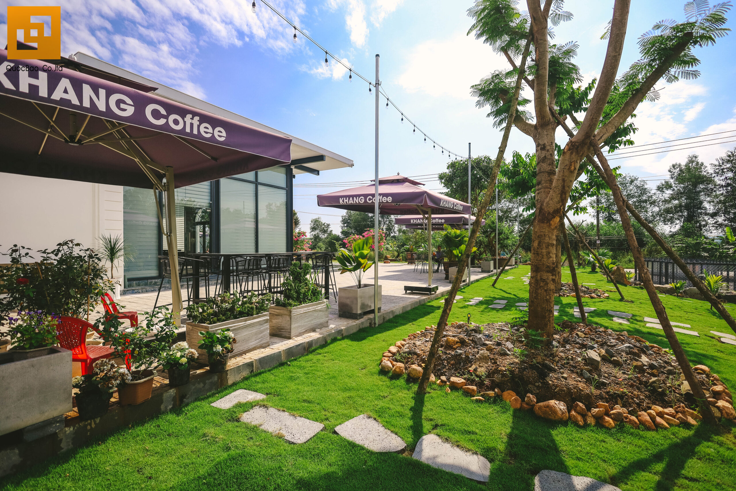 Hoàn thiện quán cà phê sân vườn Khang Coffee. Ảnh 9