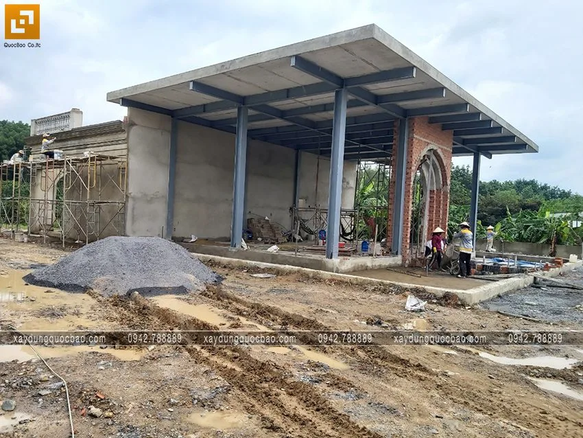 Thi công phần hoàn thiện quán cà phê Khang Coffee. Ảnh 13