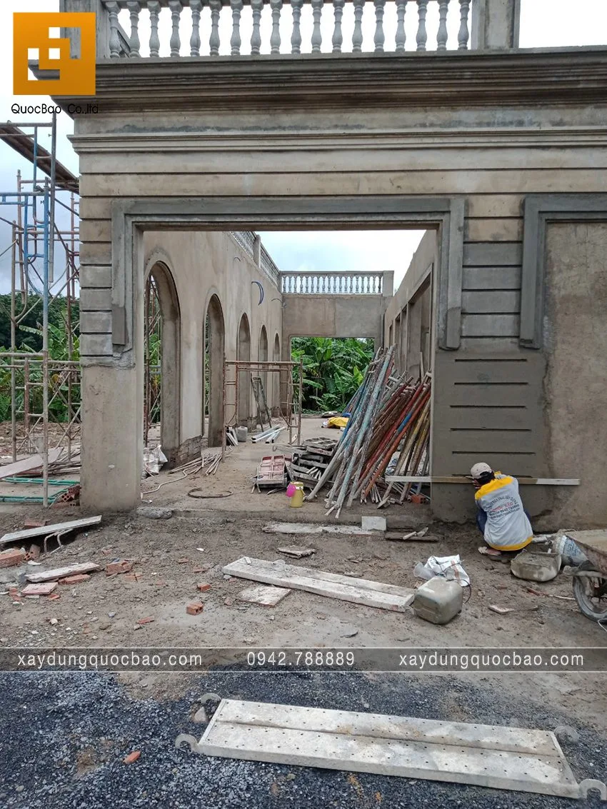 Thi công phần hoàn thiện quán cà phê Khang Coffee. Ảnh 4