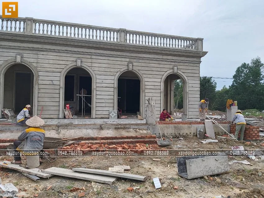 Thi công phần hoàn thiện quán cà phê Khang Coffee. Ảnh 9