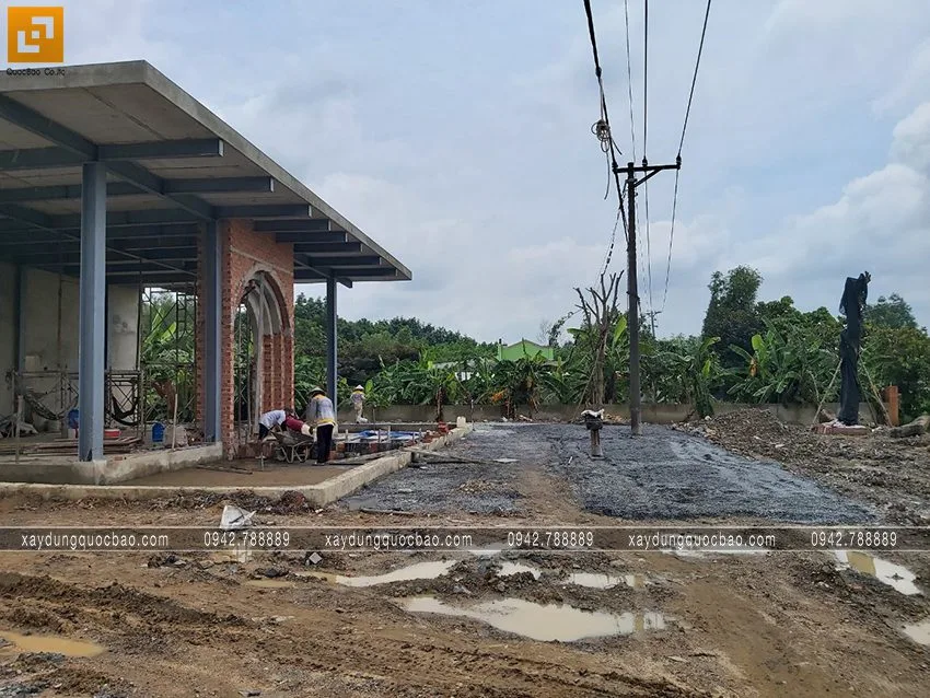 Thi công phần hoàn thiện quán cà phê Khang Coffee. Ảnh 17