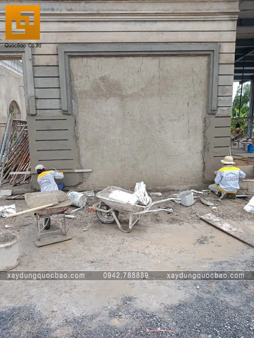 Thi công phần hoàn thiện quán cà phê Khang Coffee. Ảnh 21