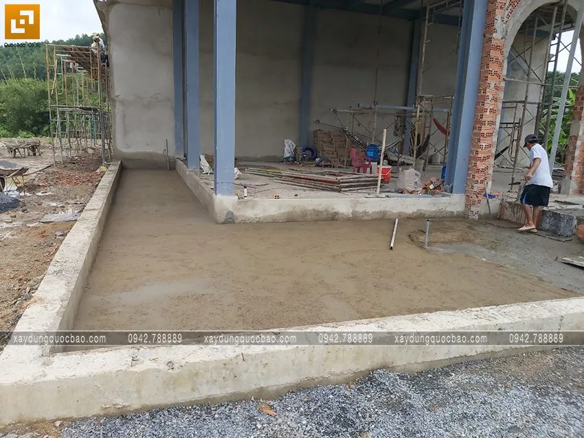 Thi công phần hoàn thiện quán cà phê Khang Coffee. Ảnh 22