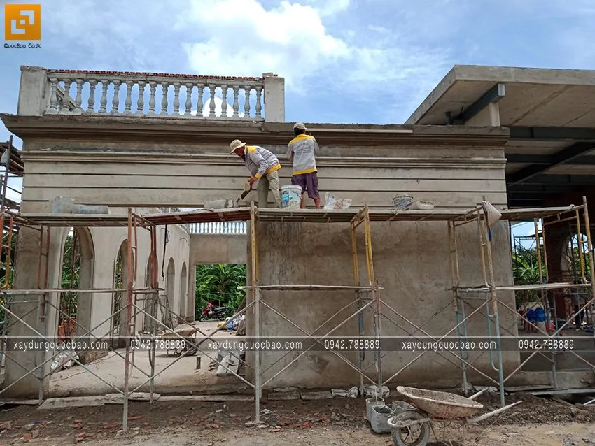 Thi công phần hoàn thiện quán cà phê Khang Coffee. Ảnh 10