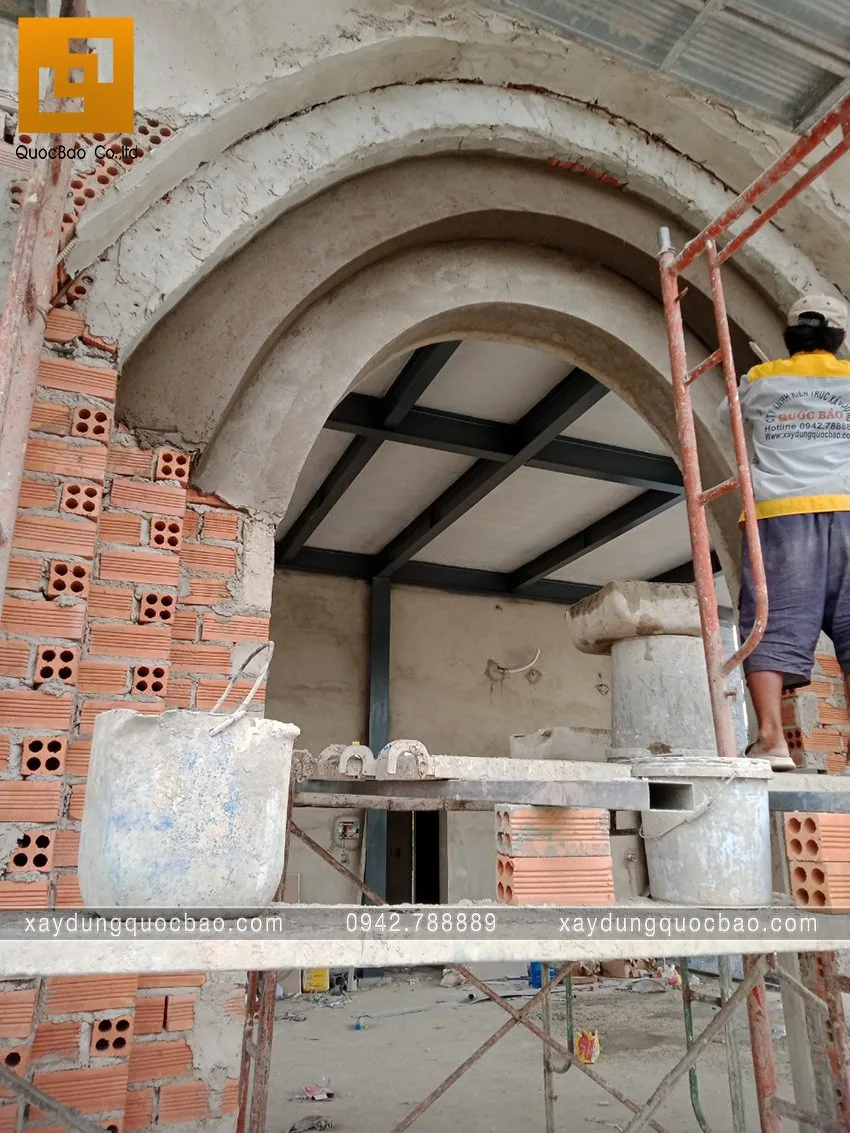 Thi công phần hoàn thiện quán cà phê Khang Coffee. Ảnh 25