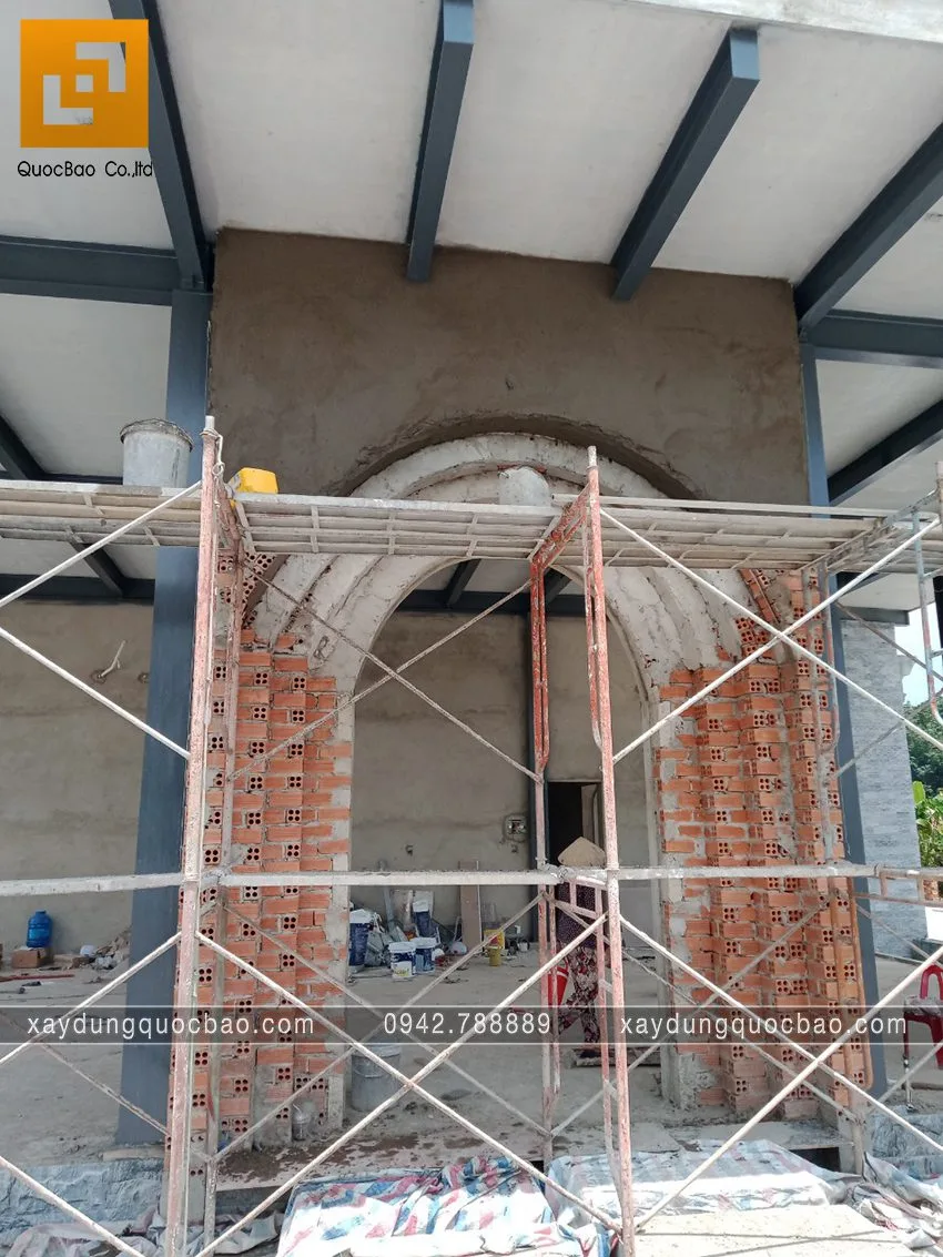 Thi công phần hoàn thiện quán cà phê Khang Coffee. Ảnh 27