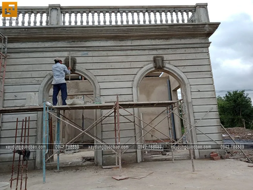 Thi công phần hoàn thiện quán cà phê Khang Coffee. Ảnh 12