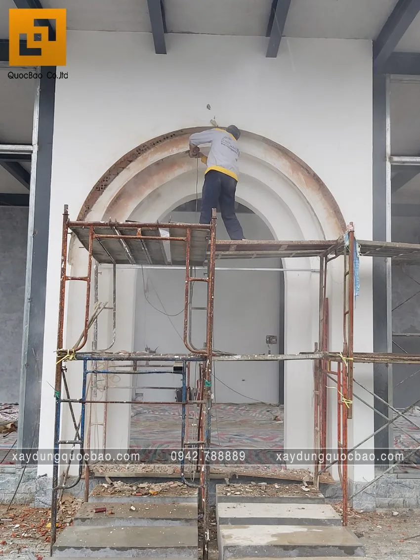 Thi công phần hoàn thiện quán cà phê Khang Coffee. Ảnh 34