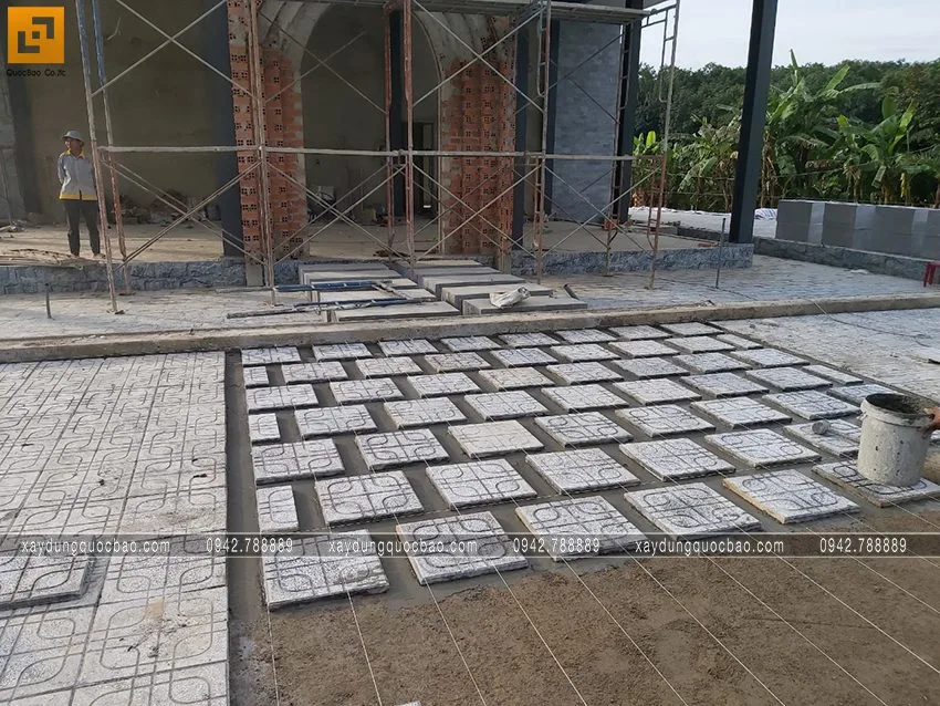 Thi công phần hoàn thiện quán cà phê Khang Coffee. Ảnh 7