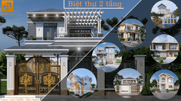 Mẫu Biệt Thự 2 Tầng đẹp Trào Lưu 2024