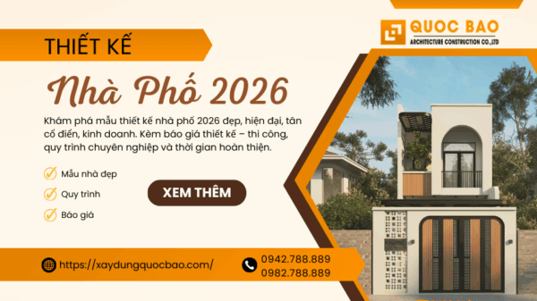 mẫu thiết kế nhà phố 2026