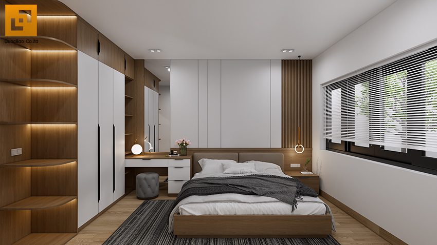 Phòng ngủ tầng trệt phong cách hiện đại
