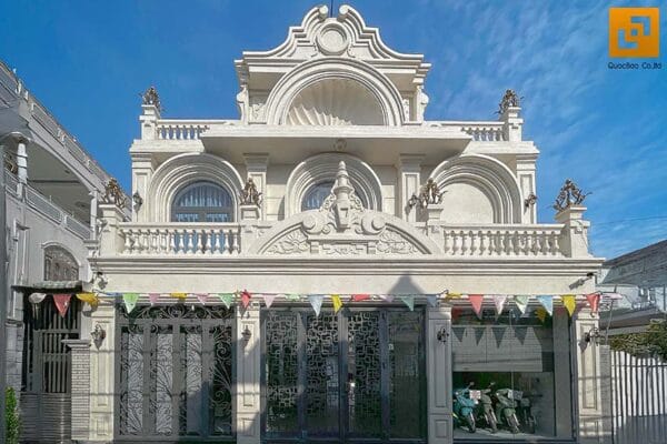 Hình ảnh hoàn thiện của biệt thự tân cổ điển