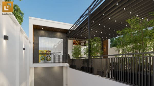 Năng Lực Thi Công 135 Nhà cấp 4 hiện đại chú trọng tới không gian thư giãn và sáng thoáng, thuận tiện cho việc kinh doanh
