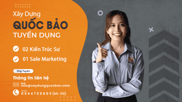 Tuyển dụng: 02 Kiến Trúc Sư tại Trảng Bom 2 Vị trí Sale Marketing tại Trảng Bom