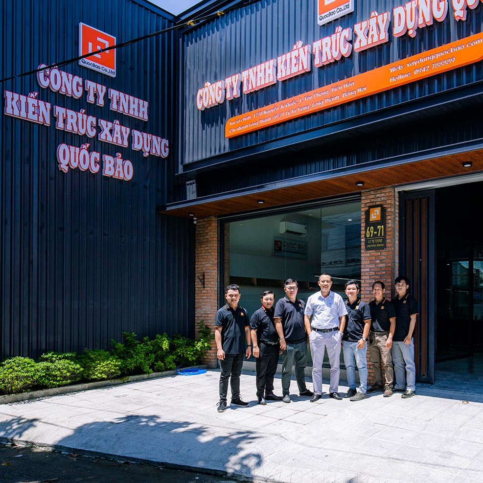 Xây Dựng Quốc Bảo - Nhà thầu 15 năm kinh nghiệm trong ngành Xây Dựng 21 van phong long thanh