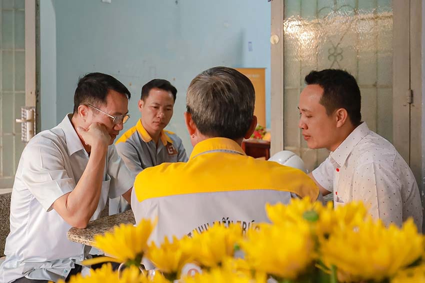 Dự án nhà phố hiện đại 2 tầng GĐ Anh Lẫm Tại Tam Phước - NP25003 13 Lễ khởi công nhà phố hiện đại 2 tầng