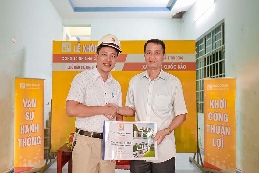 Dự án nhà phố hiện đại 2 tầng GĐ Anh Lẫm Tại Tam Phước - NP25003 10 Lễ khởi công nhà phố hiện đại 2 tầng