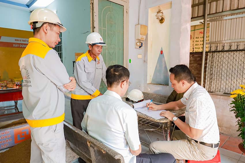 Dự án nhà phố hiện đại 2 tầng GĐ Anh Lẫm Tại Tam Phước - NP25003 19 Lễ khởi công nhà phố hiện đại 2 tầng