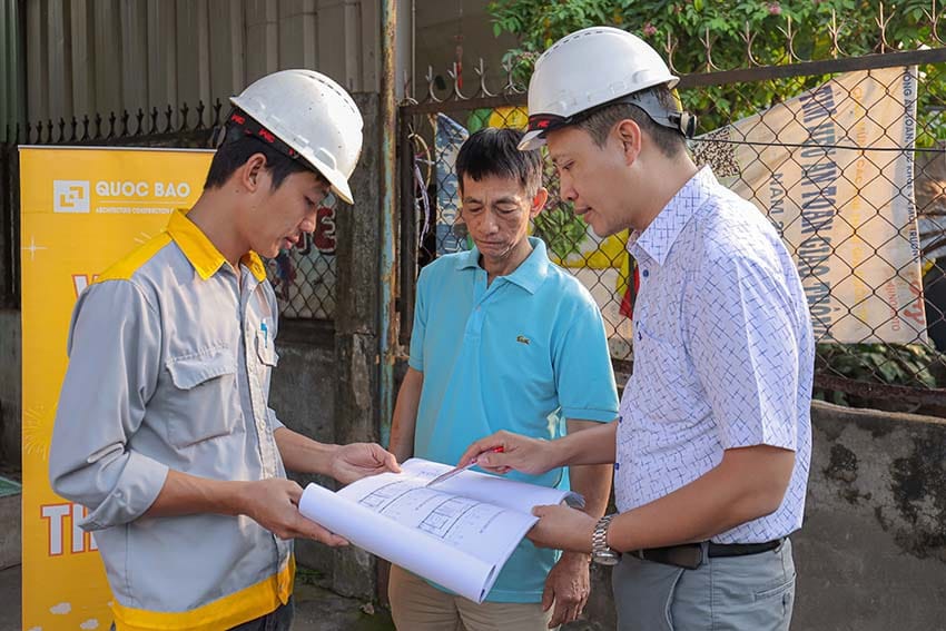 Dự án nhà phố tân cổ điển 2 tầng mái thái GĐ Chị Ái Tại Phước Tân - NP25002 15 Lễ khởi công nhà phố tân cổ điển 2 tầng