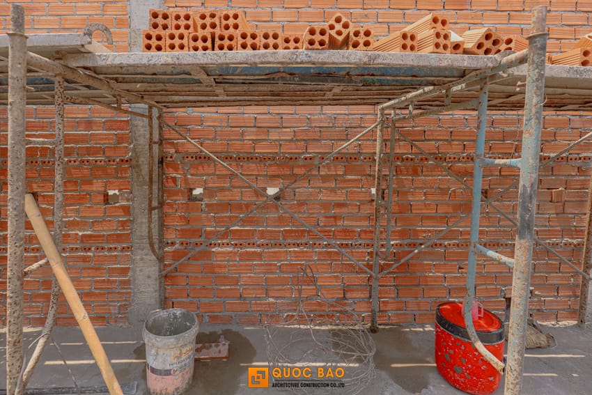 Dự án nhà phố hiện đại GĐ Anh Thắng Tại Nhơn Trạch - NP25001 27 Thi công phần thô nhà phố gác lửng