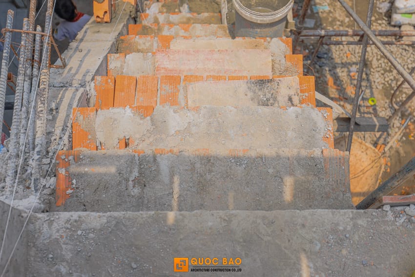 Dự án nhà phố hiện đại GĐ Anh Thắng Tại Nhơn Trạch - NP25001 21 Thi công phần thô nhà phố gác lửng