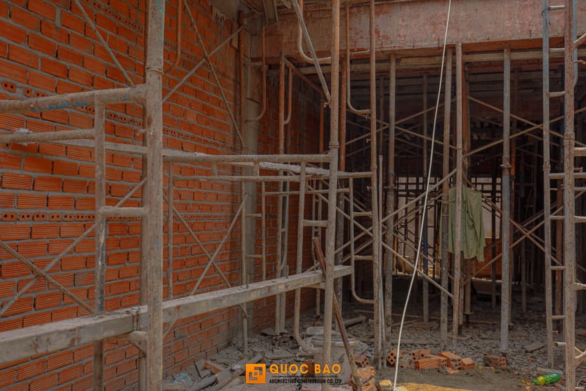 Dự án nhà phố hiện đại GĐ Anh Thắng Tại Nhơn Trạch - NP25001 18 Thi công phần thô nhà phố gác lửng