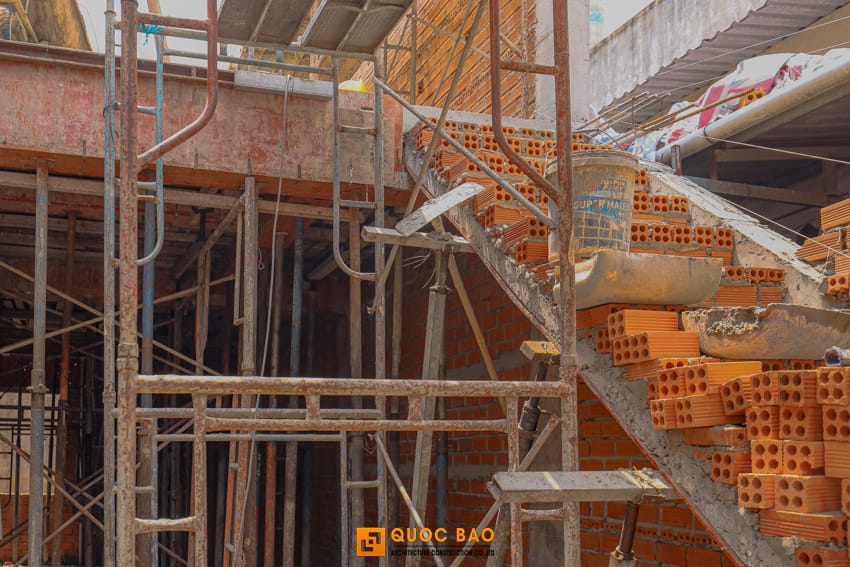 Dự án nhà phố hiện đại GĐ Anh Thắng Tại Nhơn Trạch - NP25001 17 Thi công phần thô nhà phố gác lửng