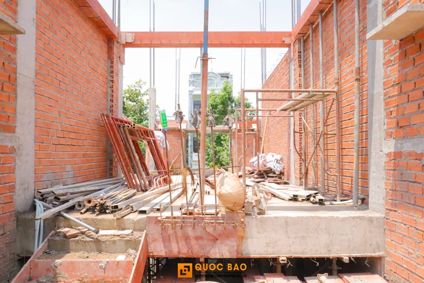 thi công nhà phố tân cổ điển 4 tầng