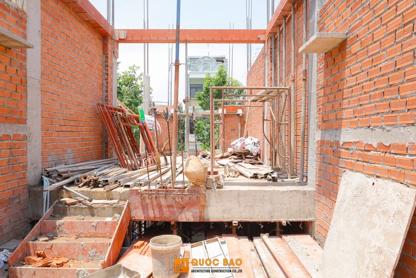 thi công nhà phố tân cổ điển 4 tầng