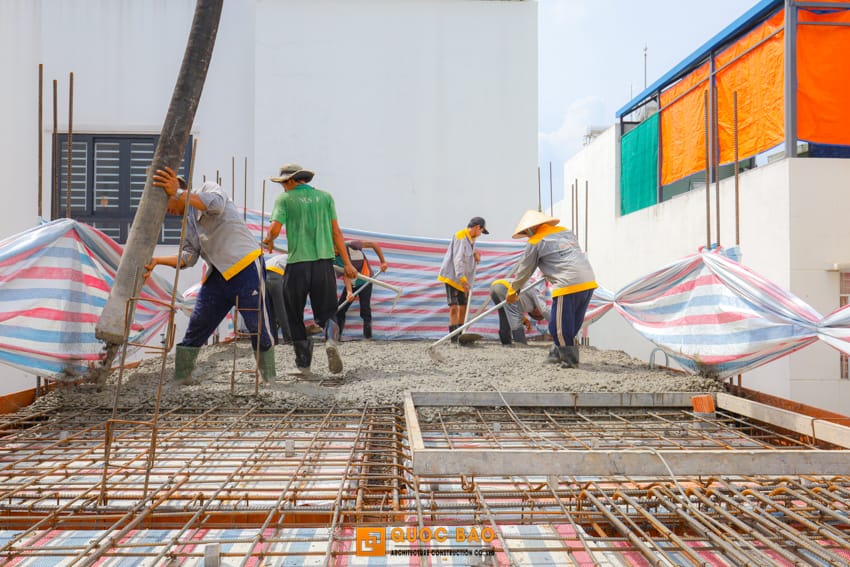 thi công nhà phố tân cổ điển 4 tầng