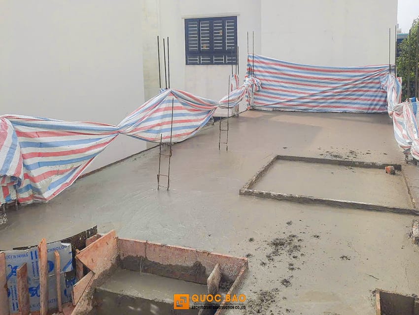 thi công nhà phố tân cổ điển 4 tầng