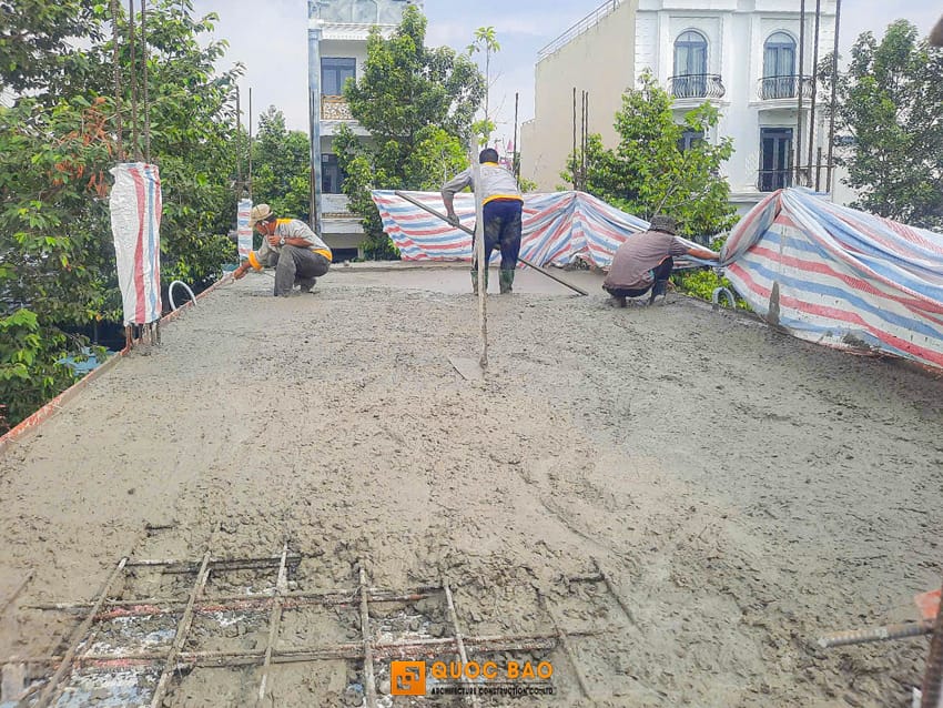 thi công nhà phố tân cổ điển 4 tầng