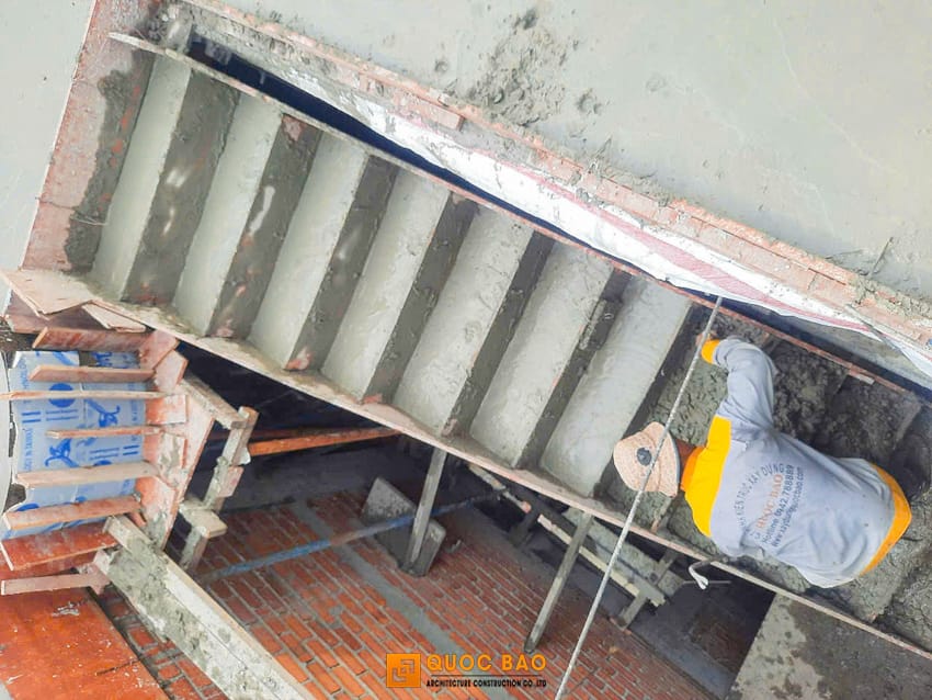 thi công nhà phố tân cổ điển 4 tầng