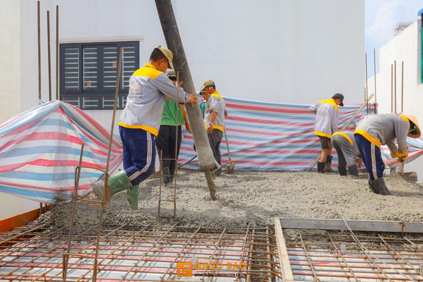 thi công nhà phố tân cổ điển 4 tầng