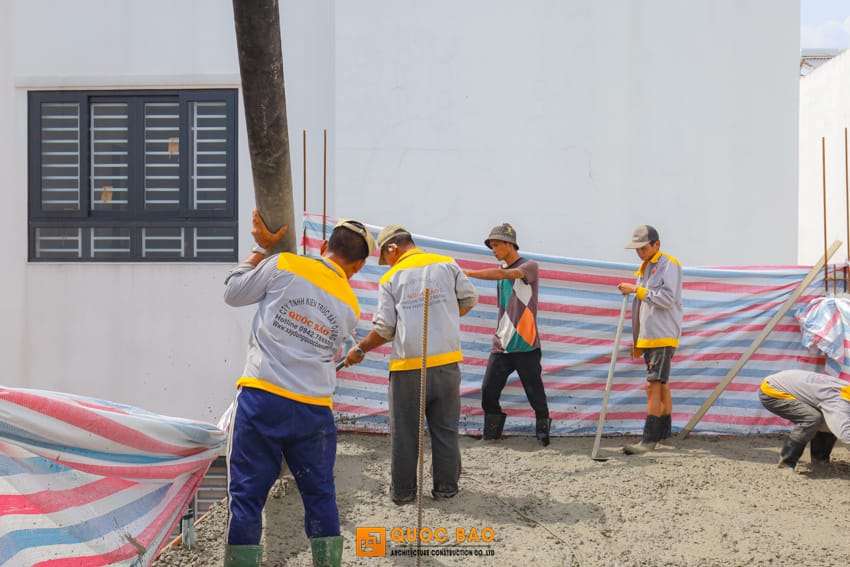 thi công nhà phố tân cổ điển 4 tầng