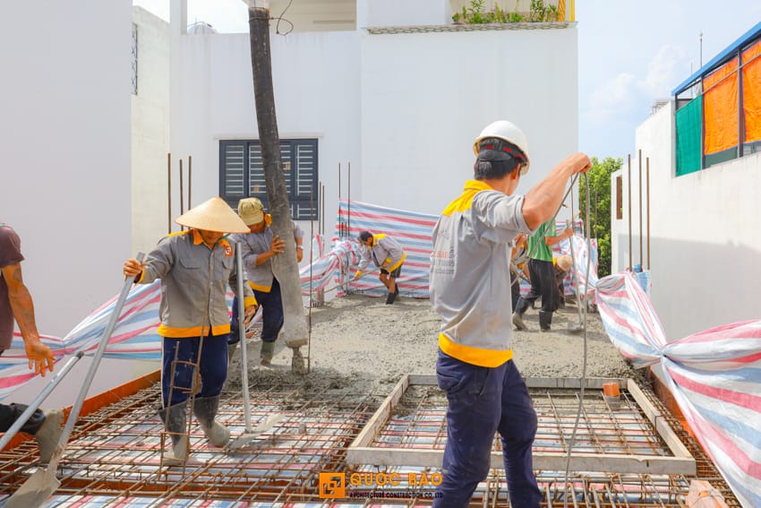 thi công nhà phố tân cổ điển 4 tầng