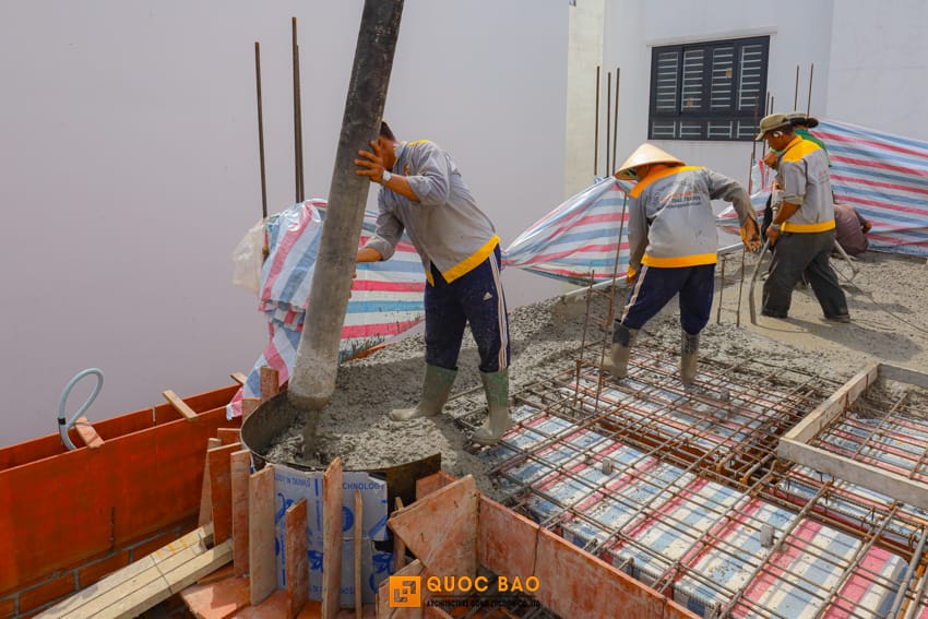 thi công nhà phố tân cổ điển 4 tầng