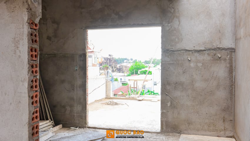 Dự án nhà phố tân cổ điển 2 tầng mái thái GĐ Chị Ái Tại Phước Tân - NP25002 51 thi công nhà phố tân cổ điển