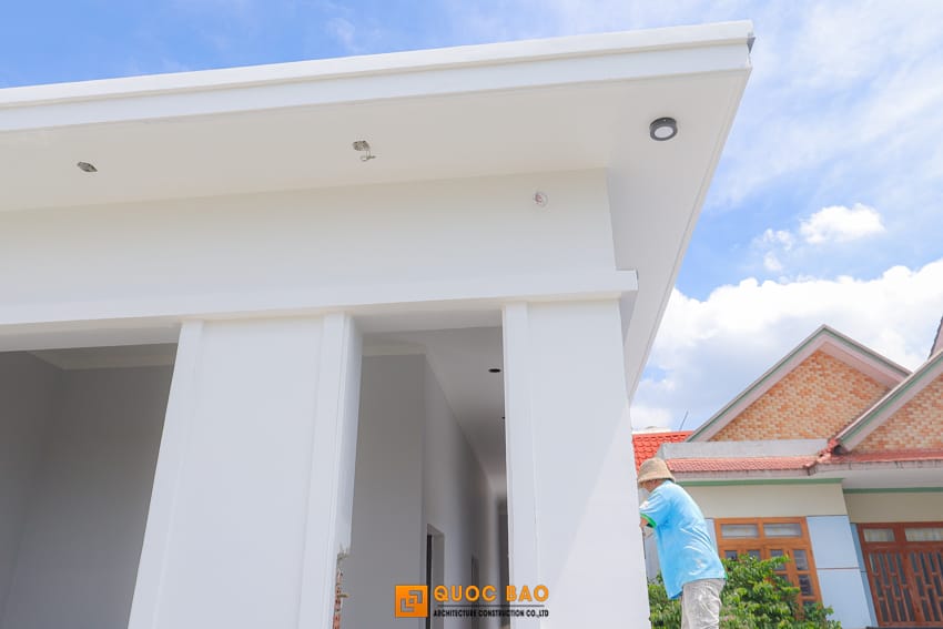 Dự án nhà phố hiện đại 2 tầng GĐ Anh Lẫm Tại Tam Phước - NP25003 58 Thi công phần hoàn thiện của nhà phố hiện đại 2 tầng