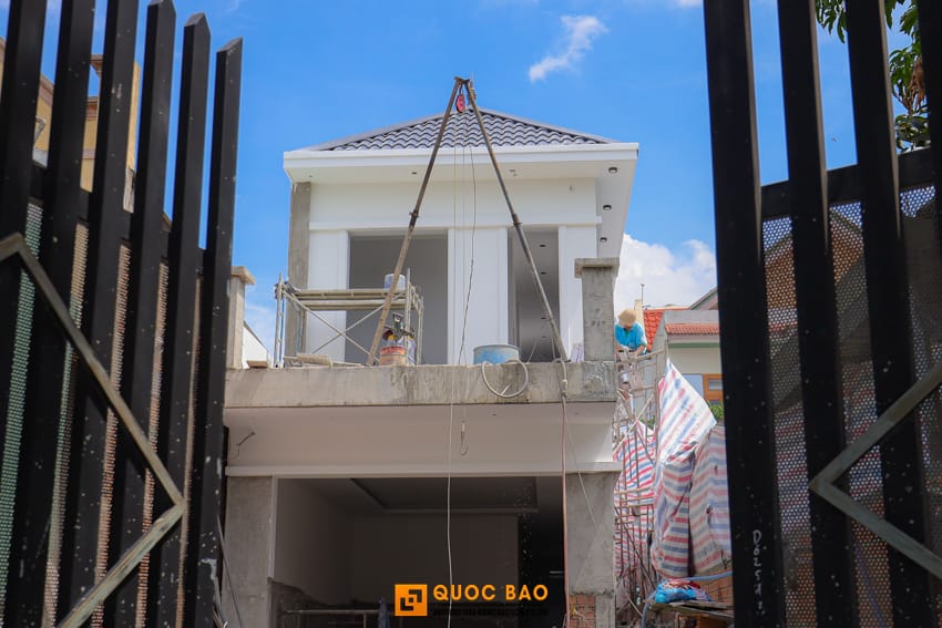 Dự án nhà phố hiện đại 2 tầng GĐ Anh Lẫm Tại Tam Phước - NP25003 67 Thi công phần hoàn thiện của nhà phố hiện đại 2 tầng