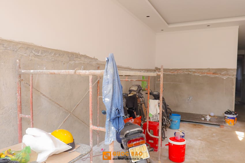 Dự án nhà phố hiện đại 2 tầng GĐ Anh Lẫm Tại Tam Phước - NP25003 60 Thi công phần hoàn thiện của nhà phố hiện đại 2 tầng