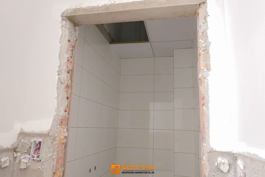 Dự án nhà phố hiện đại 2 tầng GĐ Anh Lẫm Tại Tam Phước - NP25003 53 Thi công phần hoàn thiện của nhà phố hiện đại 2 tầng