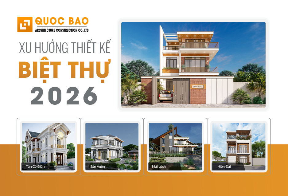 xu hướng thiết kế biệt thự 