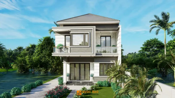 Biệt Thự Hiện Đại: Xu Hướng Kiến Trúc Mới Cho Cuộc Sống Thời Đại Mới - BT25105 2 Mẫu biệt thự hiện đại 2 tầng